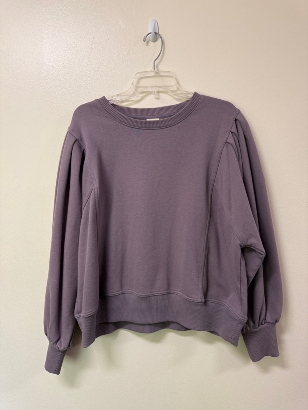 a new day Dusty Purple Puff-Sleeve Sweatshirt - Picture 1 of 5